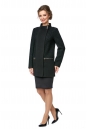 Женское пальто из текстиля с воротником 8008907