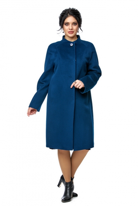 Женское пальто из текстиля с воротником 8011996