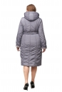 Женское пальто из текстиля с капюшоном, отделка искусственный мех 8012384-3