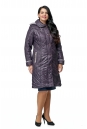 Женское пальто из текстиля с капюшоном 8012649