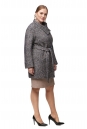 Женское пальто из текстиля с воротником 8012673