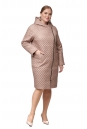 Женское пальто из текстиля с капюшоном 8012711