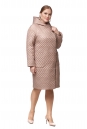 Женское пальто из текстиля с капюшоном 8012711-2
