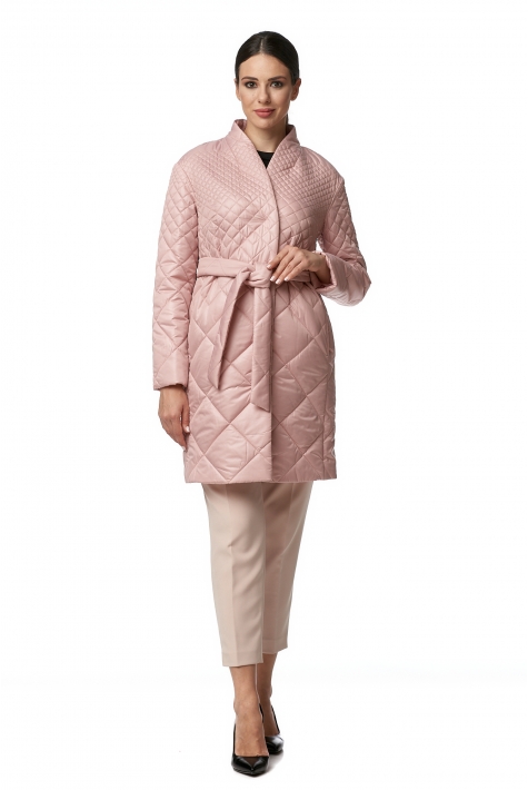 Женское пальто из текстиля с воротником 8013843
