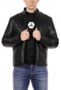 Мужская кожаная куртка из эко-кожи с воротником 8018368-5