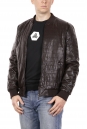 Мужская кожаная куртка из эко-кожи с воротником 8019892-2