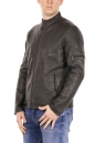 Мужская кожаная куртка из эко-кожи с воротником 8021871-12