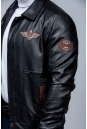 Мужская кожаная куртка из эко-кожи с воротником 8023453-7