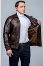 Мужская кожаная куртка из эко-кожи с воротником 8023454-2