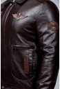 Мужская кожаная куртка из эко-кожи с воротником 8023454-6