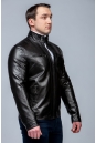 Мужская кожаная куртка из эко-кожи с воротником 8023456-7