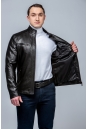 Мужская кожаная куртка из эко-кожи с воротником 8023456-9