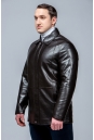 Мужская кожаная куртка из эко-кожи с воротником 8023458-6