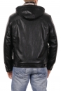Мужская кожаная куртка из эко-кожи с капюшоном 8023929-4
