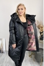 Женское пальто из текстиля с капюшоном 8024030-3