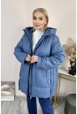 Женское пальто из текстиля с капюшоном 8024079