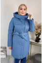 Женское пальто из текстиля с капюшоном 8024097-2