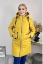 Женское пальто из текстиля с капюшоном 8024107-2